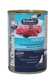 Dr.Clauder's Selected Meat JUNIOR - Karma mokra dla szczeniąt i młodych psów 400g