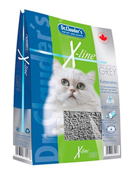 Dr.Clauder's X-LINE GREY Katzenstreu - Żwirek do kuwet 12l