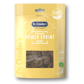 Dr.Clauder's Functional Coins POWER SPRINT - Przysmaki funkcyjne dla psów ENERGIA I MIĘŚNIE 80g
