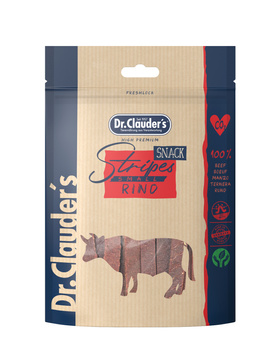 Dr.Clauder's STRIPES SNACK RIND - Przysmaki dla psów i kotów - paski WOŁOWINY 80g